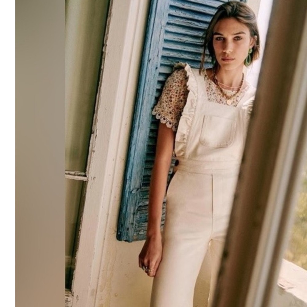 SOLD-Sezane Rosario Overalls Jumpsuit Size 34